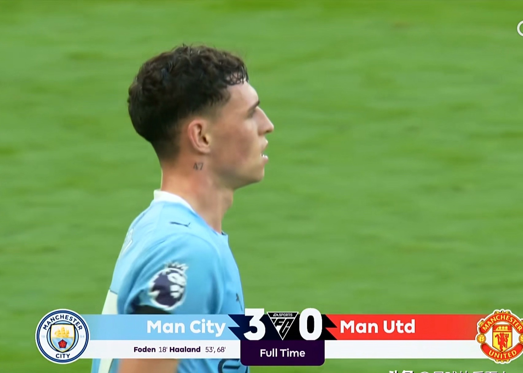 曼城-险胜布莱顿，继续领跑